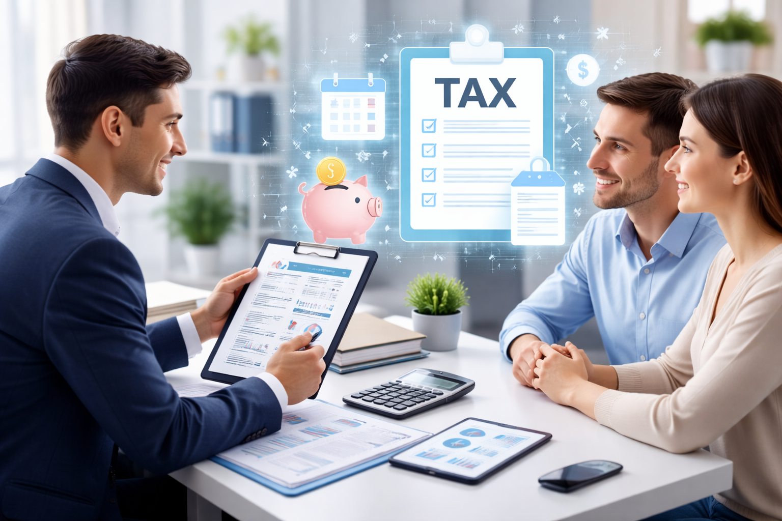 Tax consultation session in progress